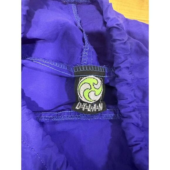 Vintage Dylan Surf Polyester Blue Wind Breaker Neck Cinch Front pockets Size L M - Picture 2 of 3